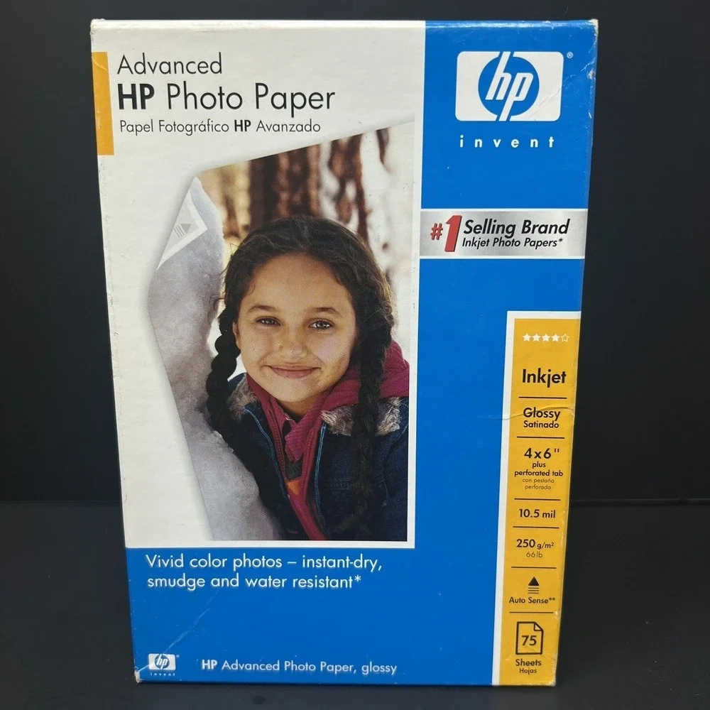 HP Advanced Photo Paper 75 Sheets Inkjet Printer Photo Paper Sealed‎